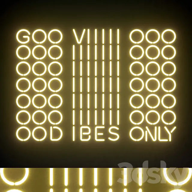 Light modules Set 68 Neon 3D Model