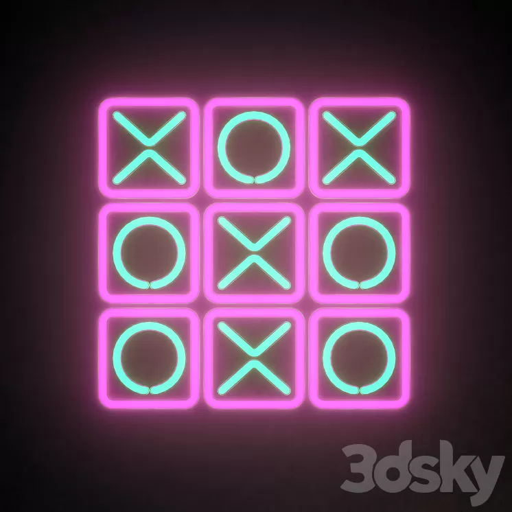 Light modules Set 69 Neon 3D Model