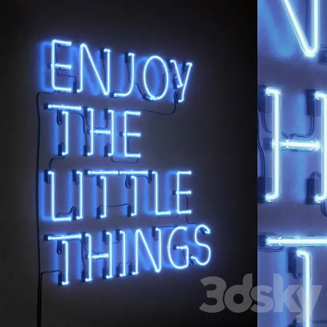 Light modules Set 77 Neon 3D Model