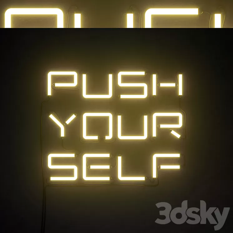 Light modules Set 78 Neon 3D Model Free