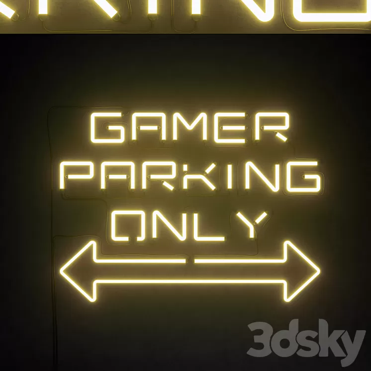 Light modules Set 87 Neon 3D Model Free