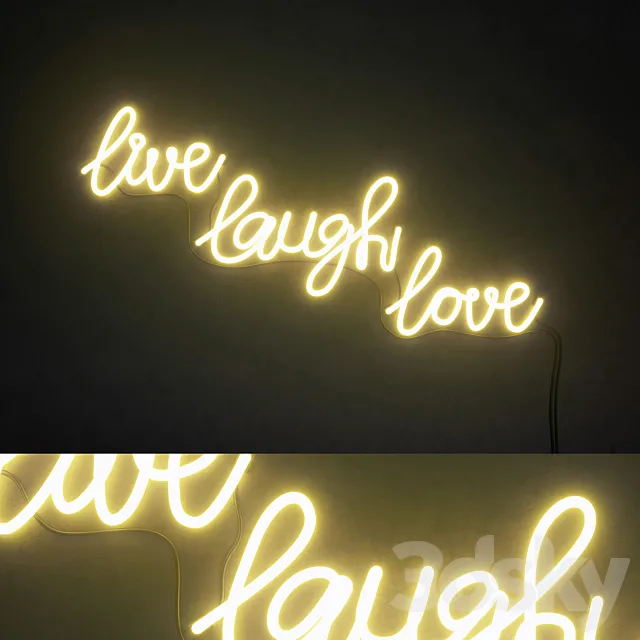 Light modules Set 92 Neon 3D Model