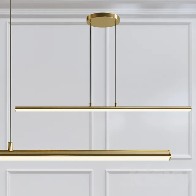 Light Rods LED Pendant 3D Model