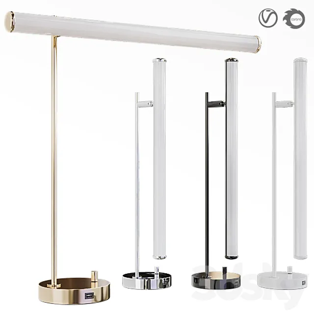 Light Rods LED & USB Table Lamp 3D Model