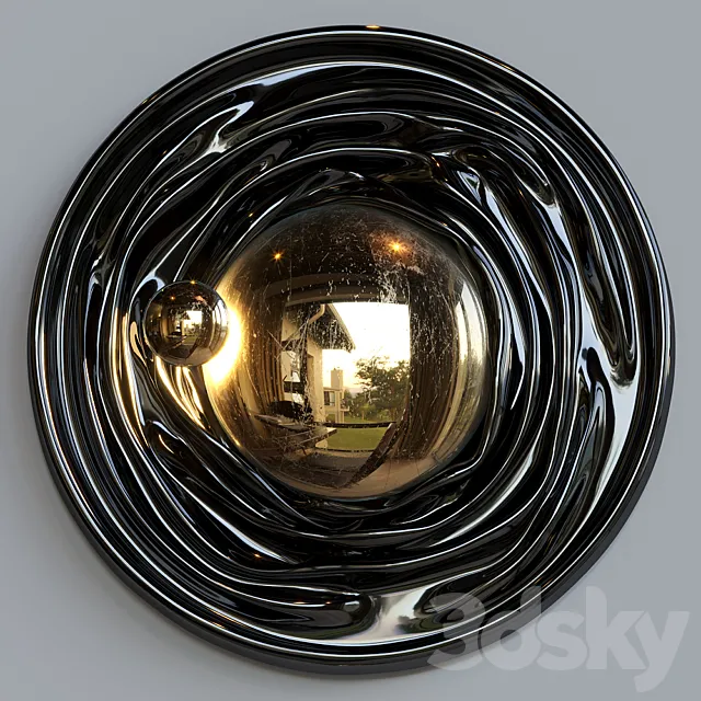 Light sculpture Vargov Design - Black gold (wall) Free Download