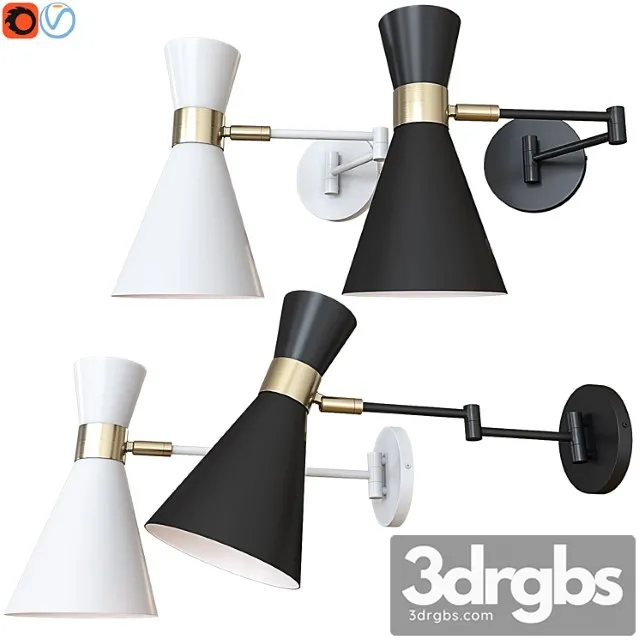 Light society ls-w305-bk 3D Model Free