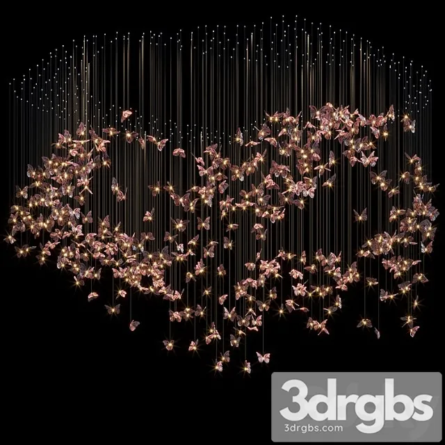 Light stained glass vargov design - butterfly