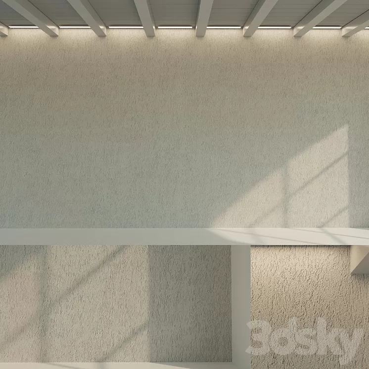 Light stucco 1 3D Model