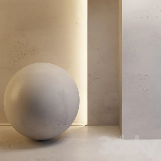 Light wall plaster 3DModel