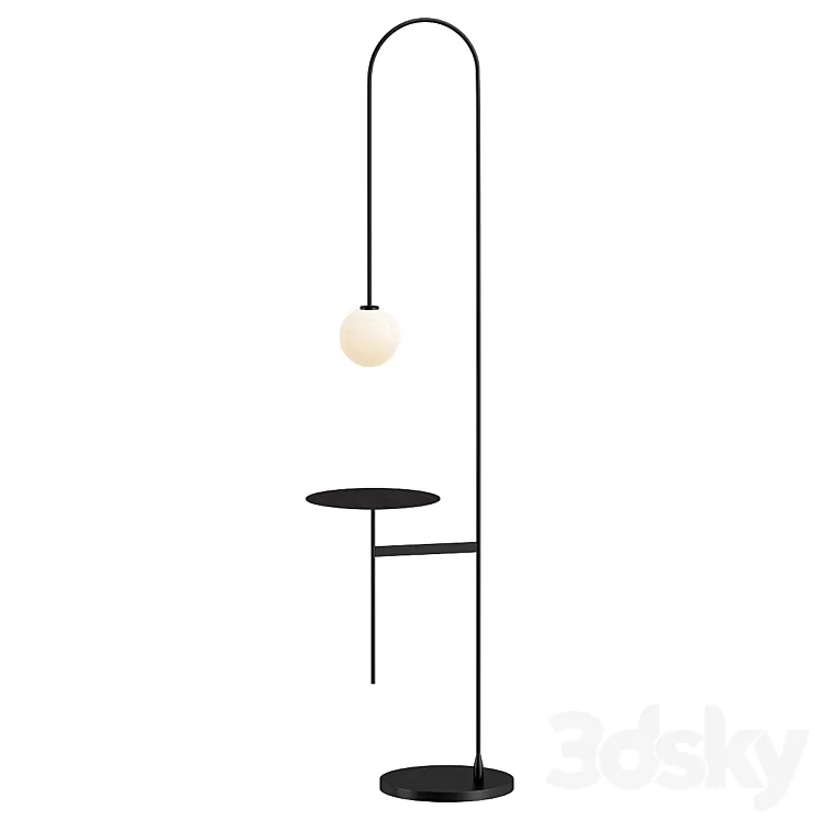 Light with A Table 3D Model