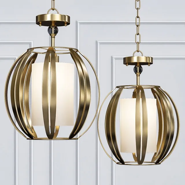 lighting - Abercorn Pendant Semi-Flush 3D Model