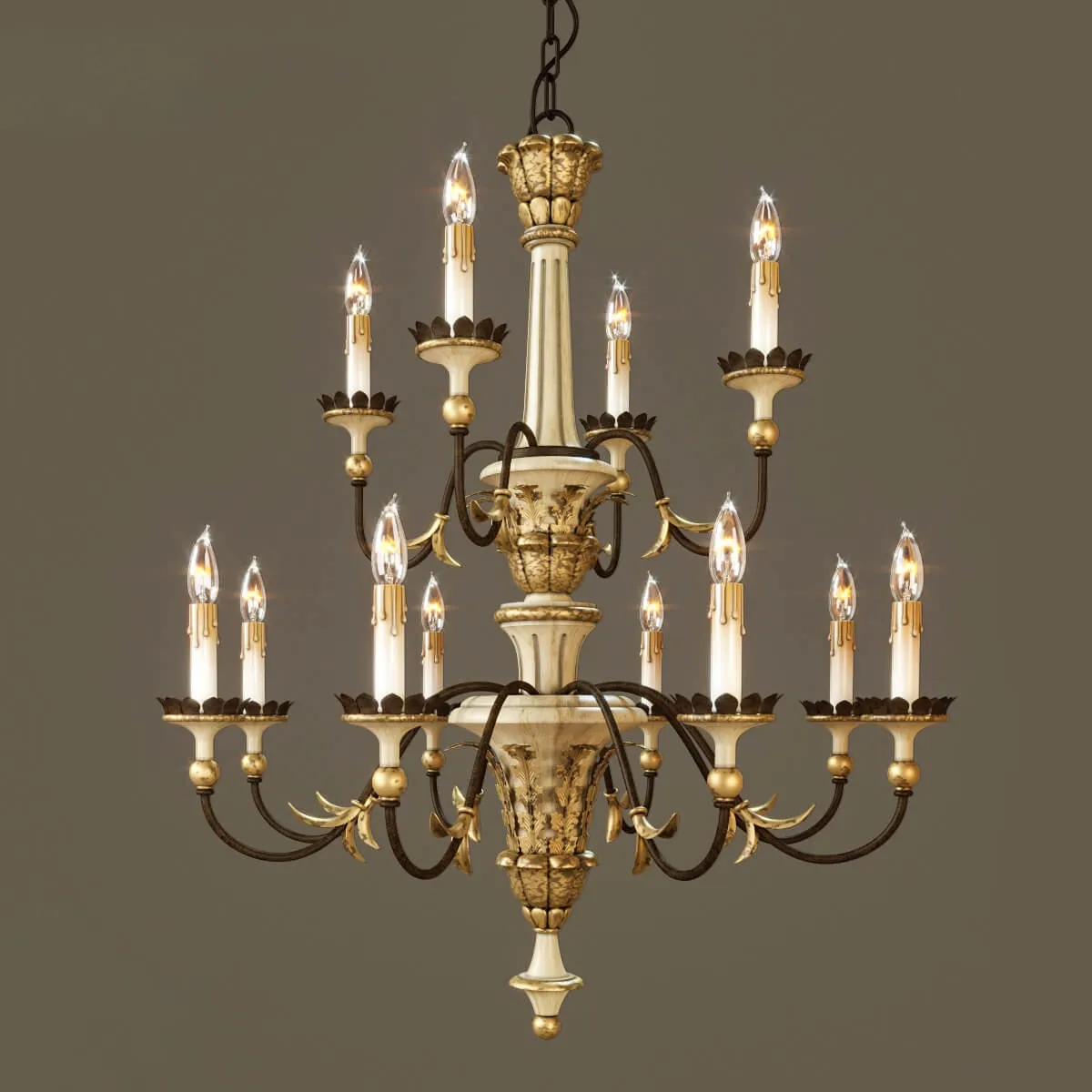 lighting - Adara chandelier by Currey  and  company 3D Model