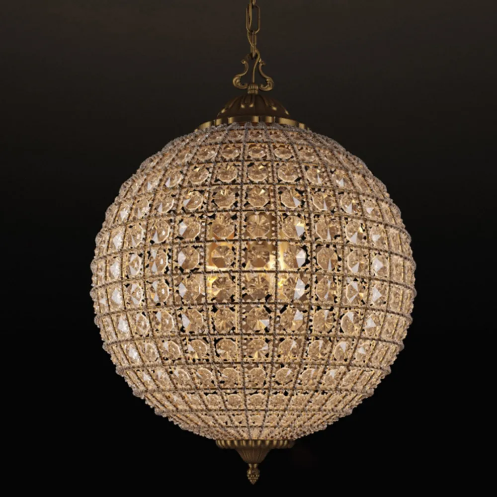 lighting - Alcazar Crystal Chandelier CH054-3-VBN 3D Model