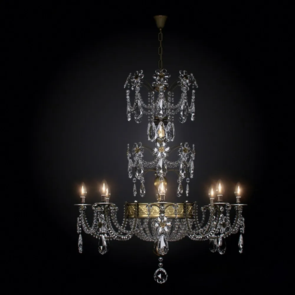 lighting - Antique chandelier 3D Model