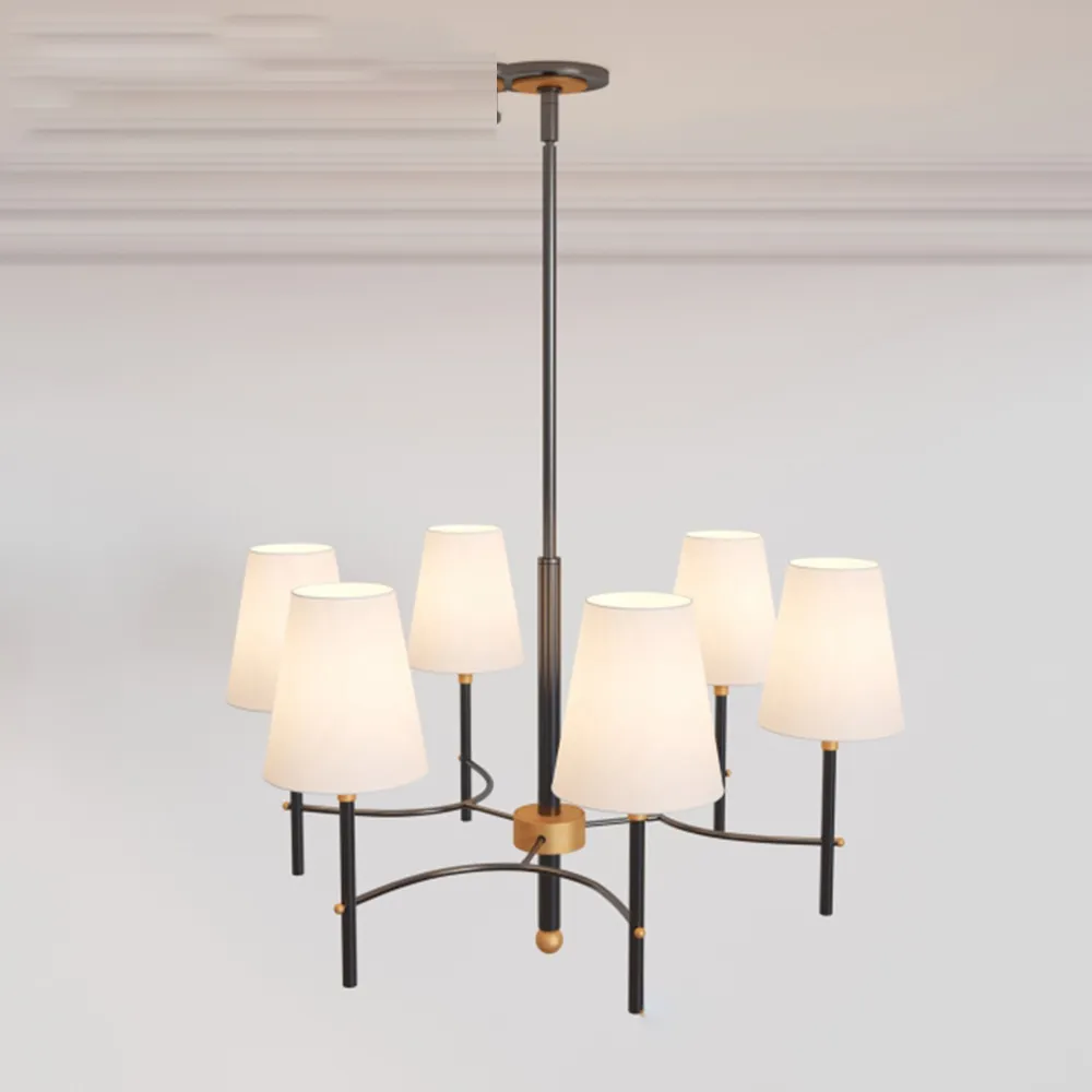 lighting - Arc Mid-Century Chandelier - 6-Light 3D Model