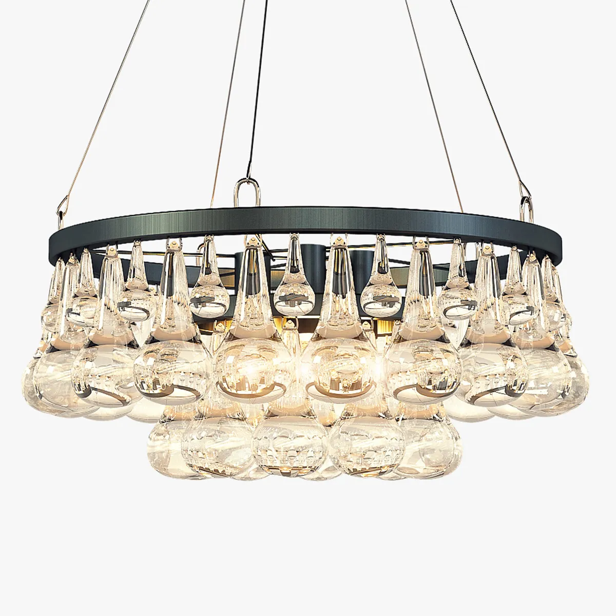 lighting - Arctic Pearl Round chandelier 4 3D Model