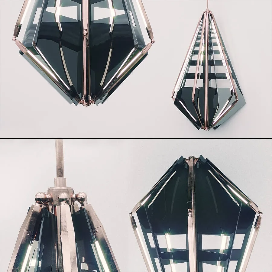 lighting - Bec Brittain Echo 4 ceiling lamp 3D Model