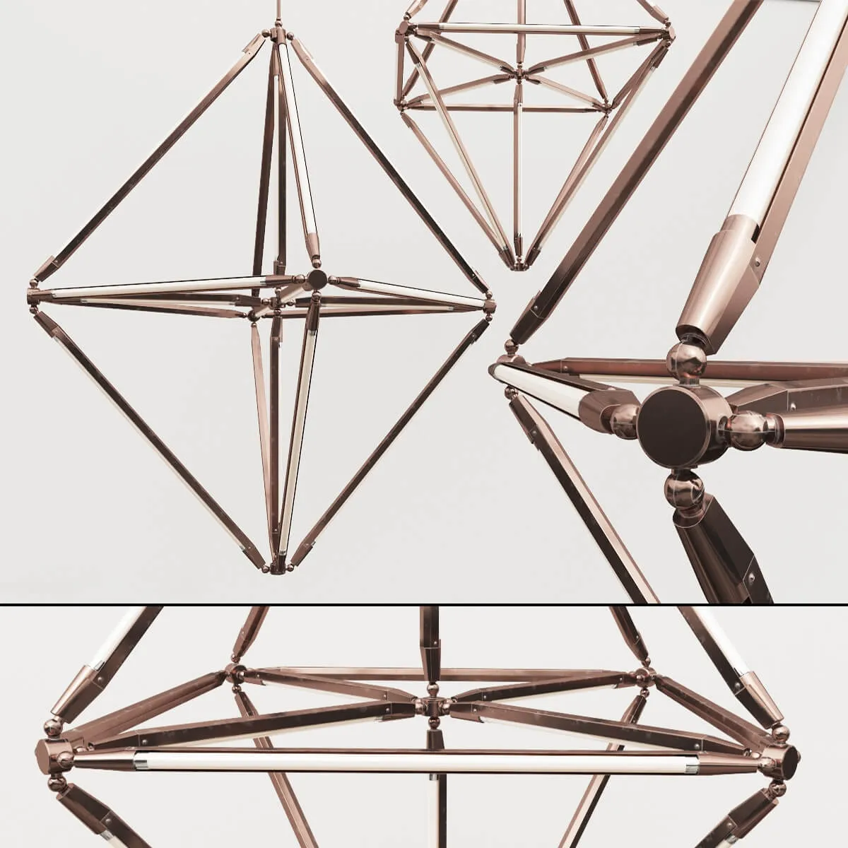 lighting - Becbrittain_SHY Polyhedron celeing lamp 3D Model