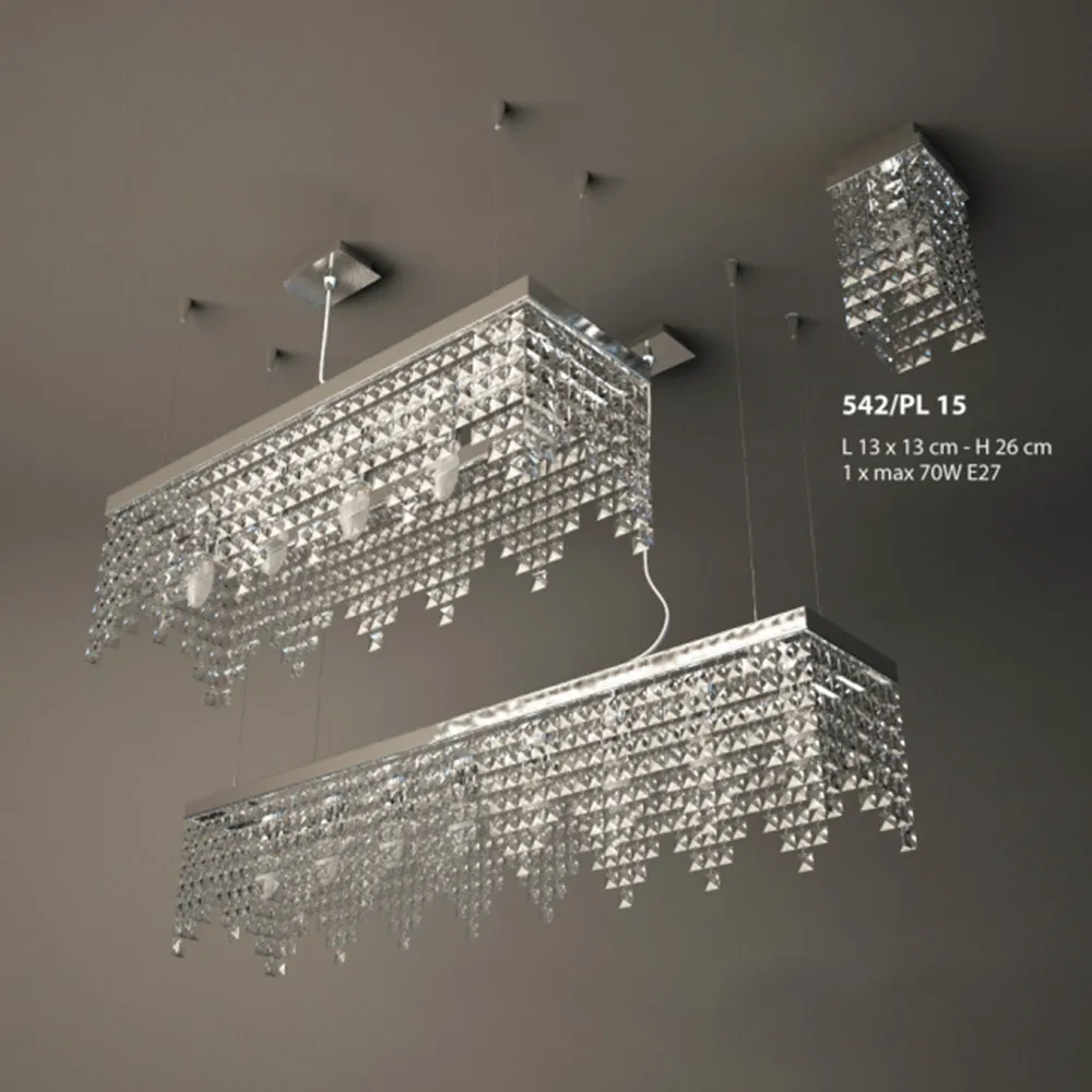 lighting - Braga crystal pendant chandelier 3D Model