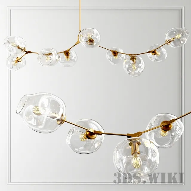 lighting - Branching Bubble - 9 Lights_2 3D Model