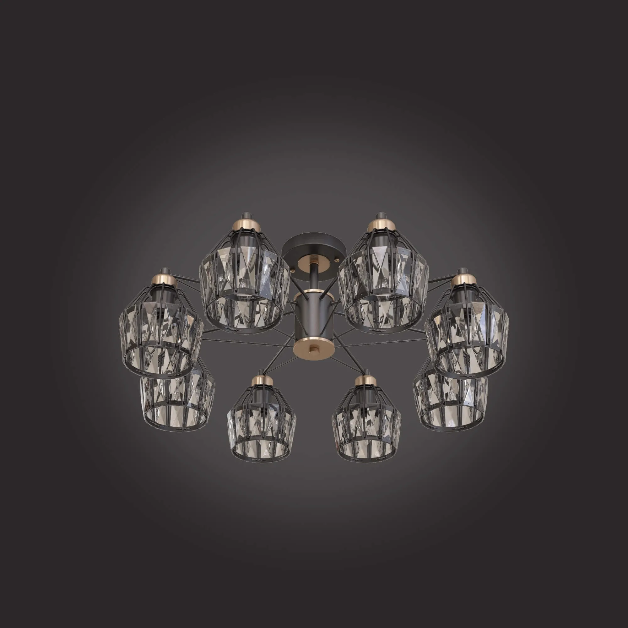 lighting - Ceiling chandelier in the loft style Eurosvet 700758 Lord 3D Model