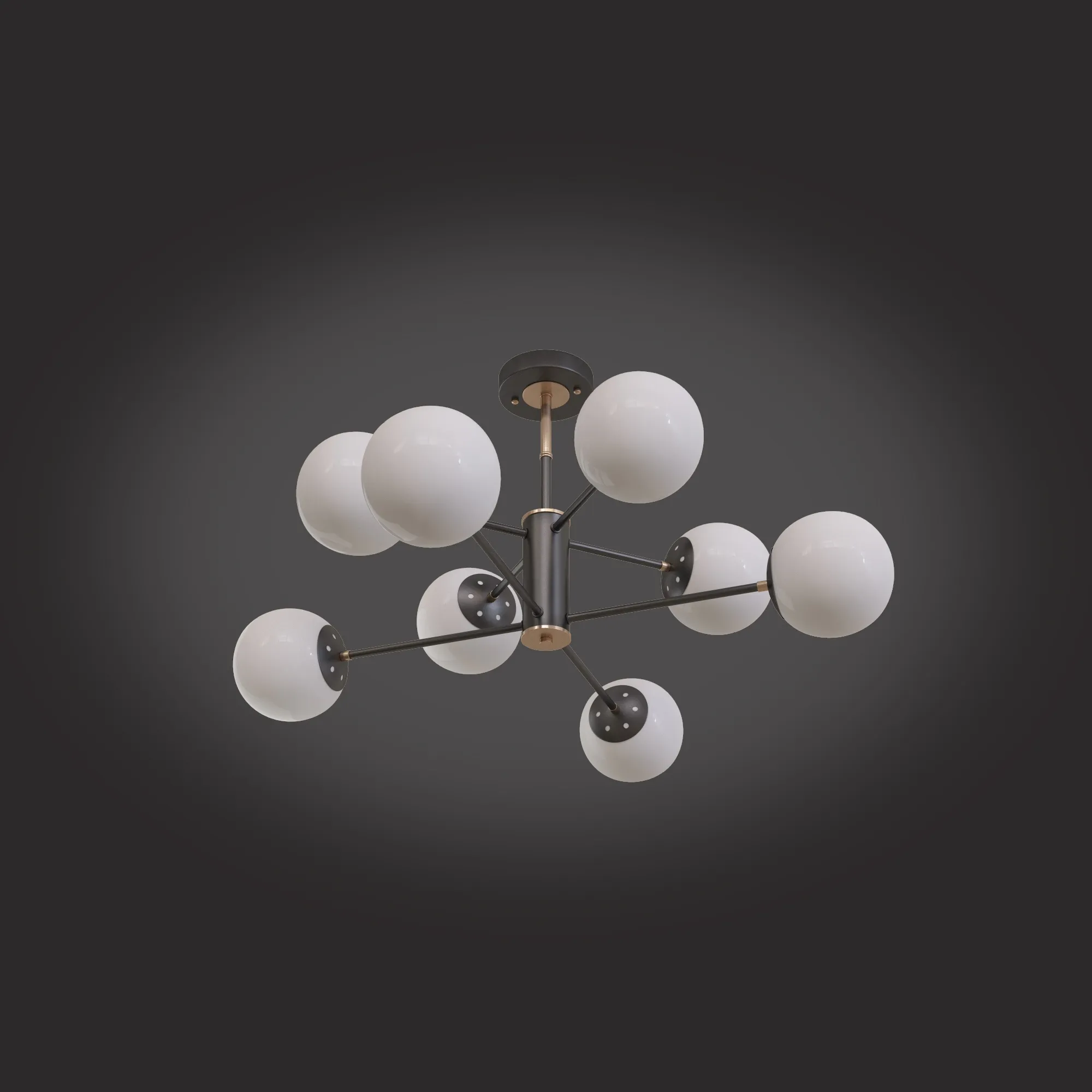 lighting - Ceiling chandelier in the loft style Eurosvet 700918 Austin 3D Model