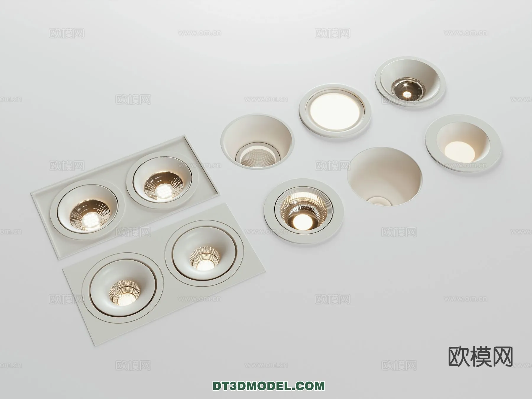 LIGHTING - CEILING LIGHT - 3D Model For Interior Design - 1188