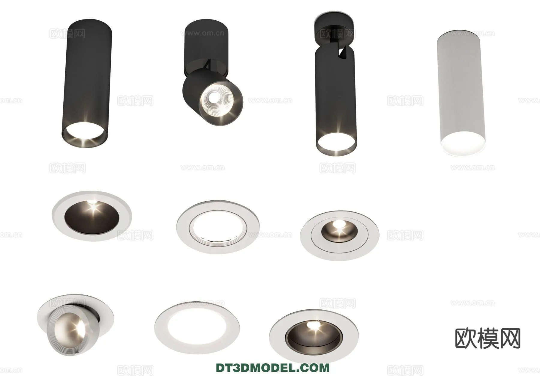 LIGHTING - CEILING LIGHT - 3D Model For Interior Design - 1194