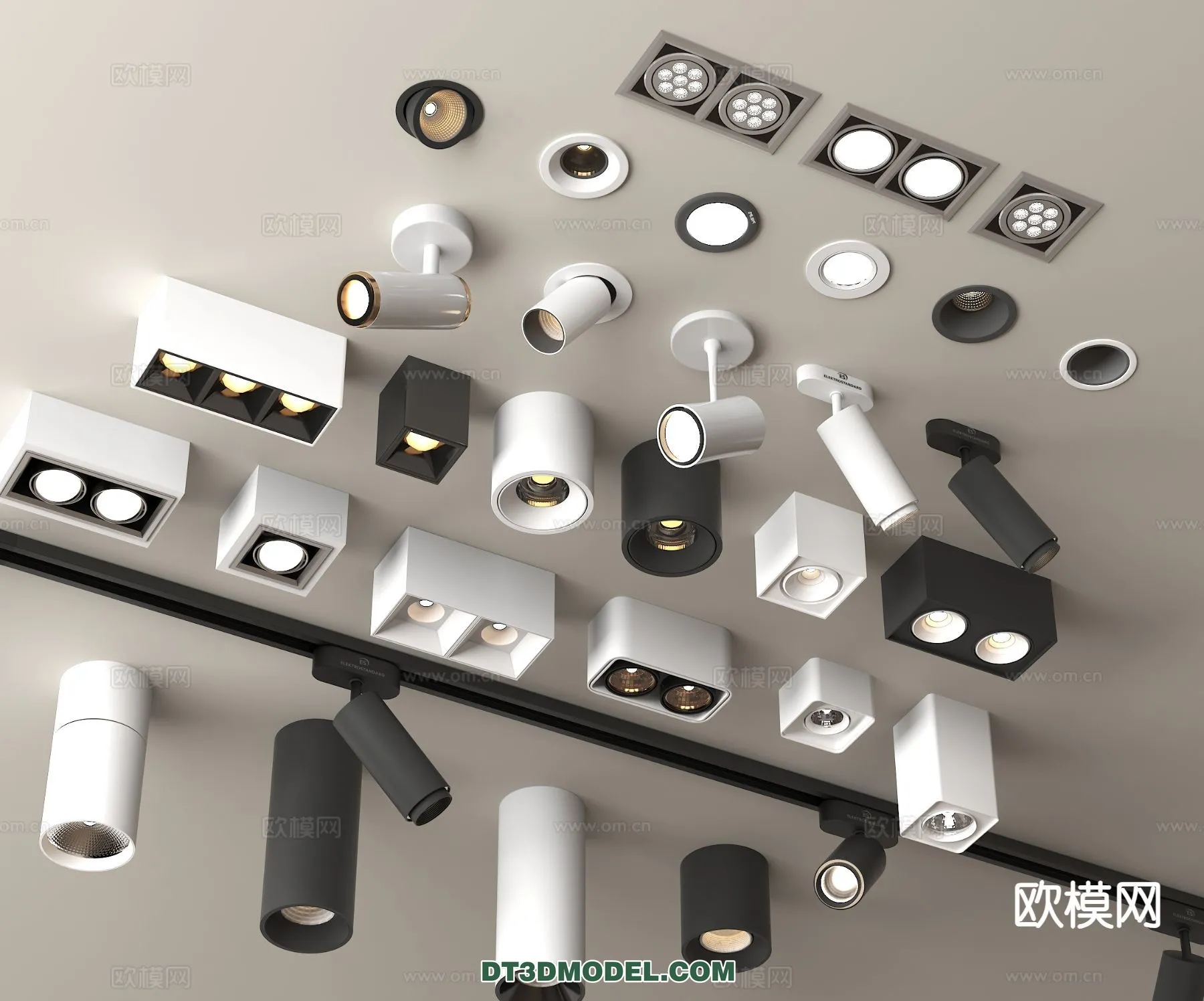 LIGHTING - CEILING LIGHT - 3D Model For Interior Design - 1197