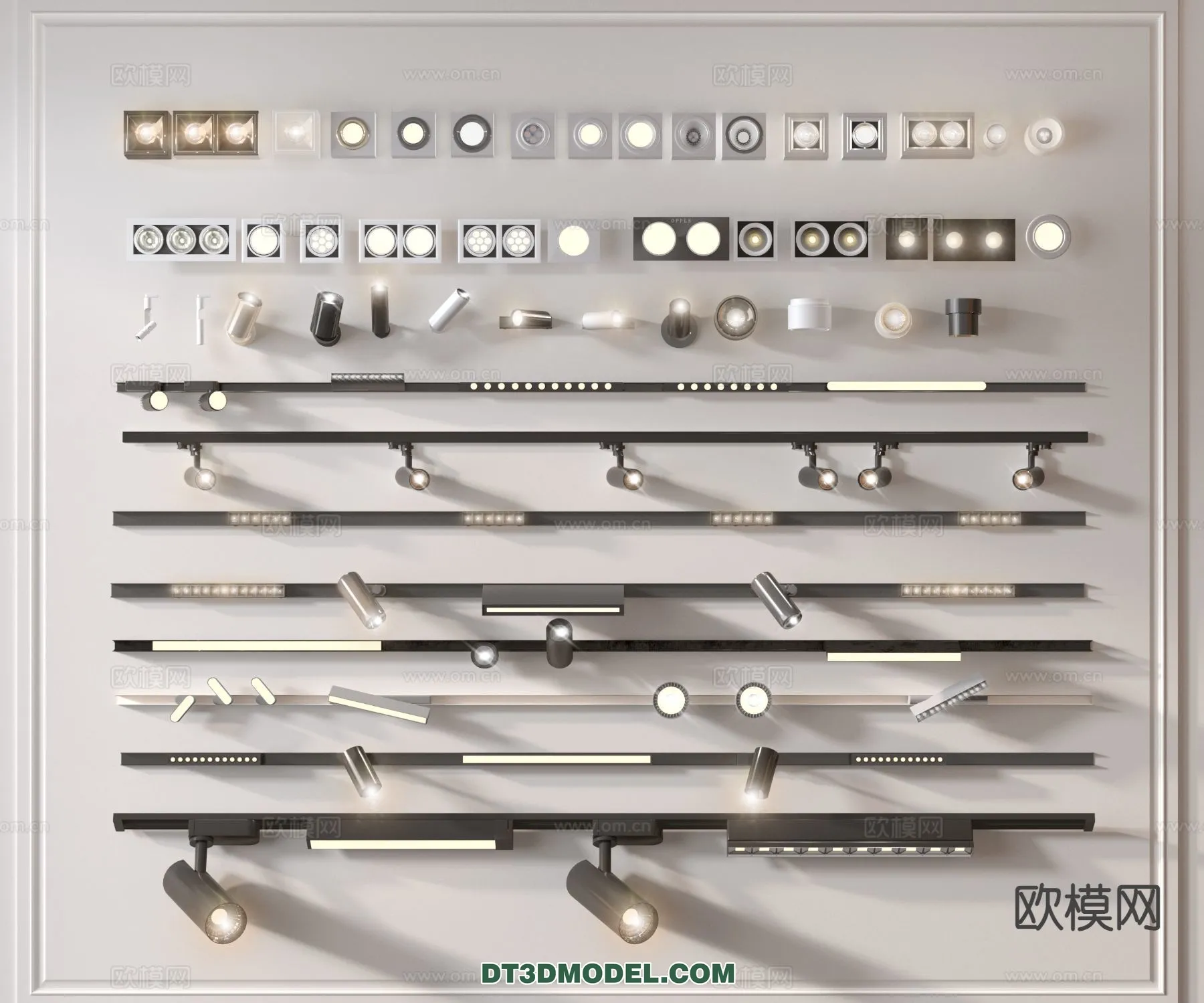 LIGHTING - CEILING LIGHT - 3D Model For Interior Design - 1201