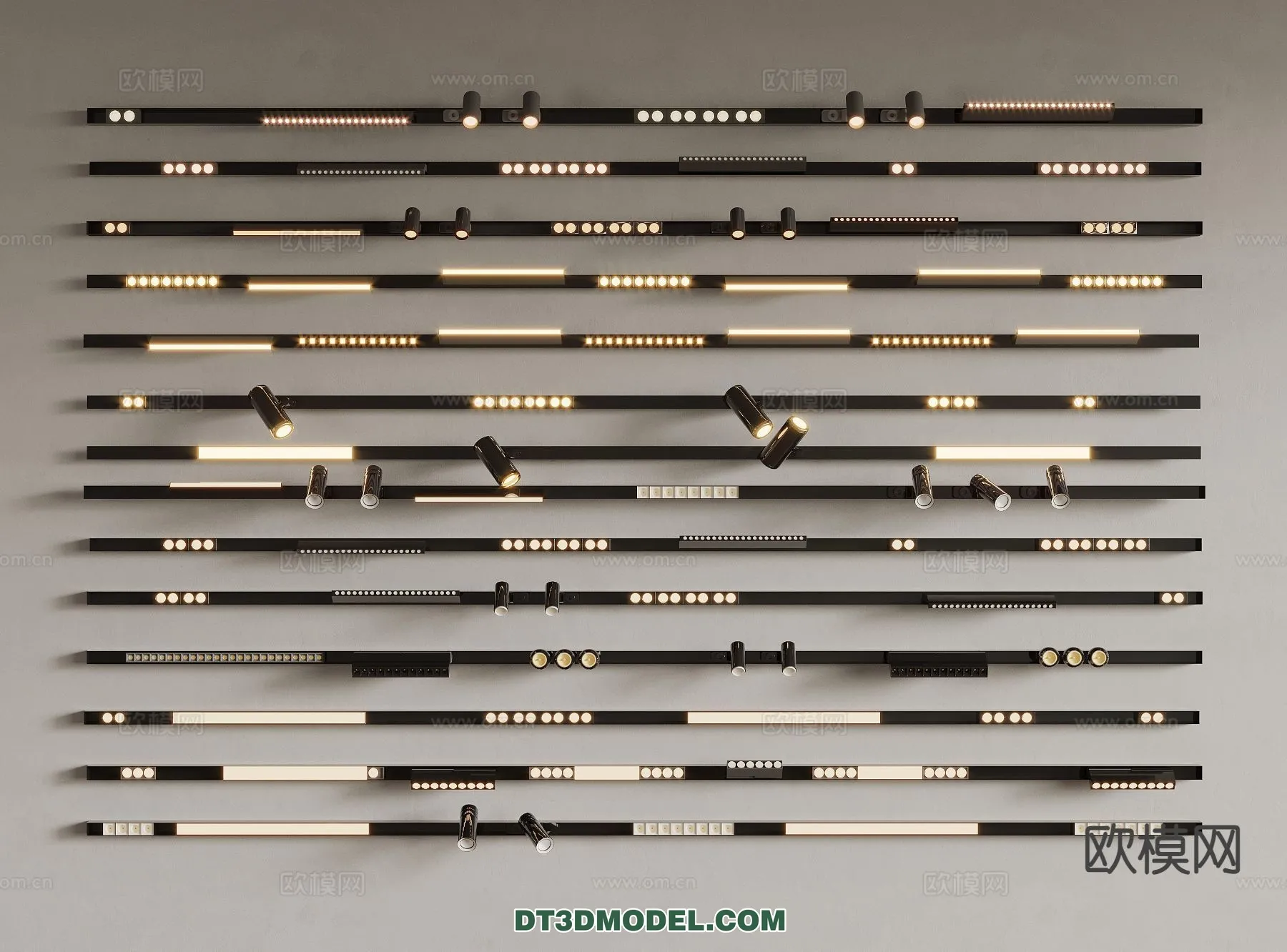 LIGHTING - CEILING LIGHT - 3D Model For Interior Design - 1206