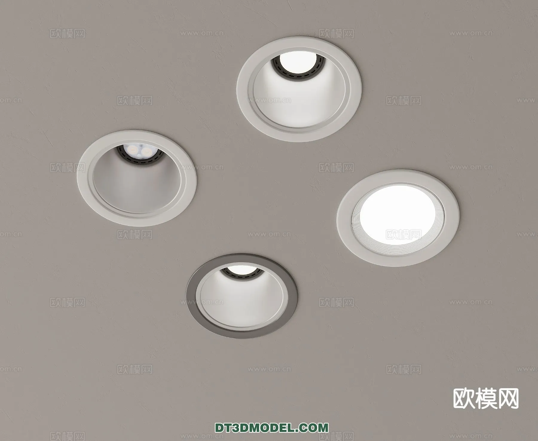 LIGHTING - CEILING LIGHT - 3D Model For Interior Design - 1214