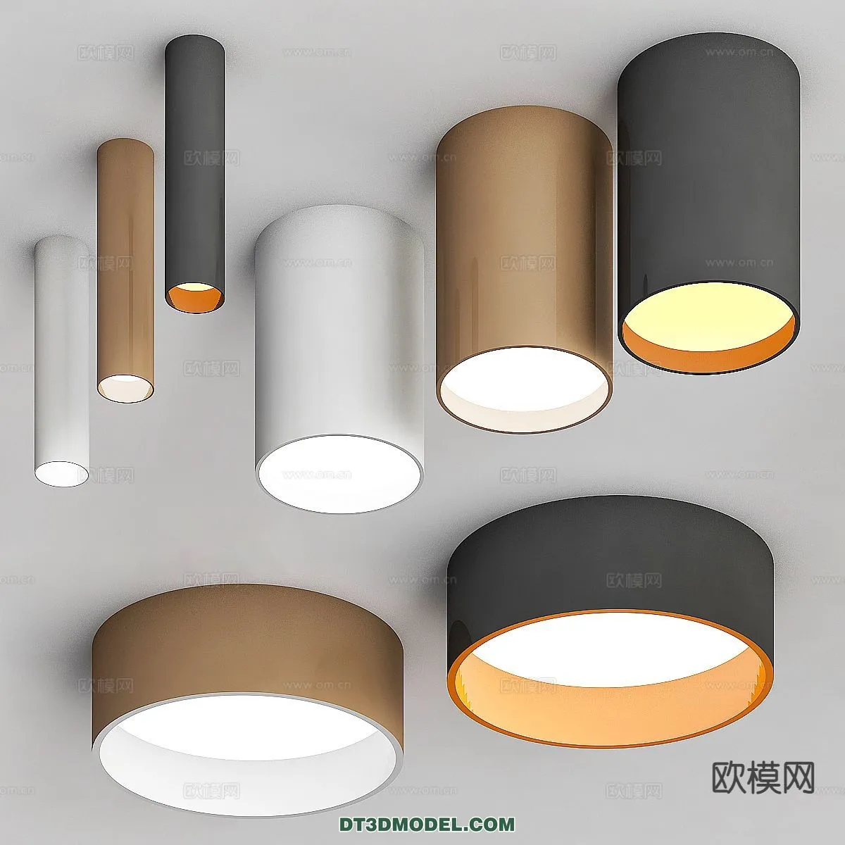 LIGHTING - CEILING LIGHT - 3D Model For Interior Design - 1215