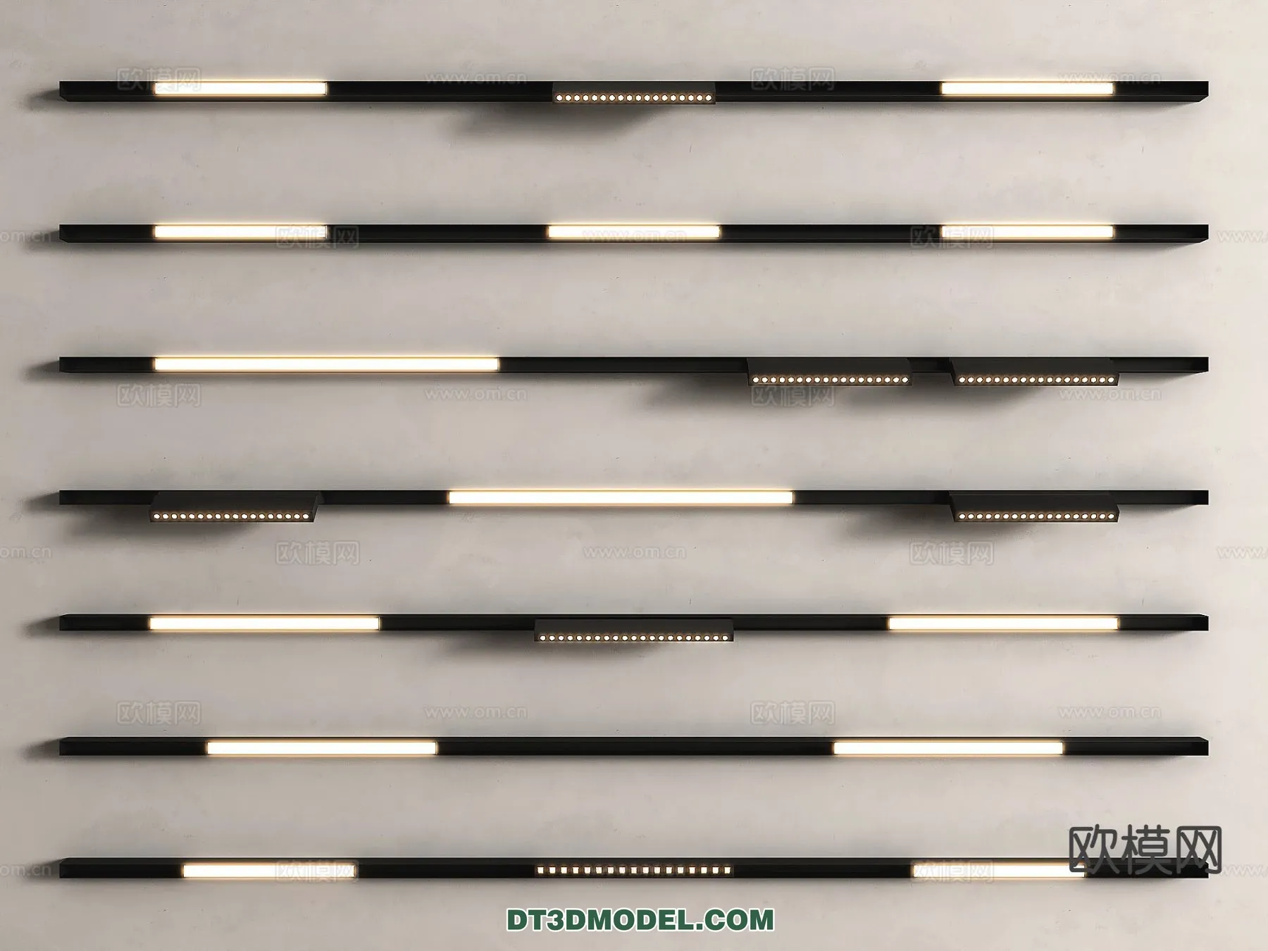 LIGHTING - CEILING LIGHT - 3D Model For Interior Design - 1227