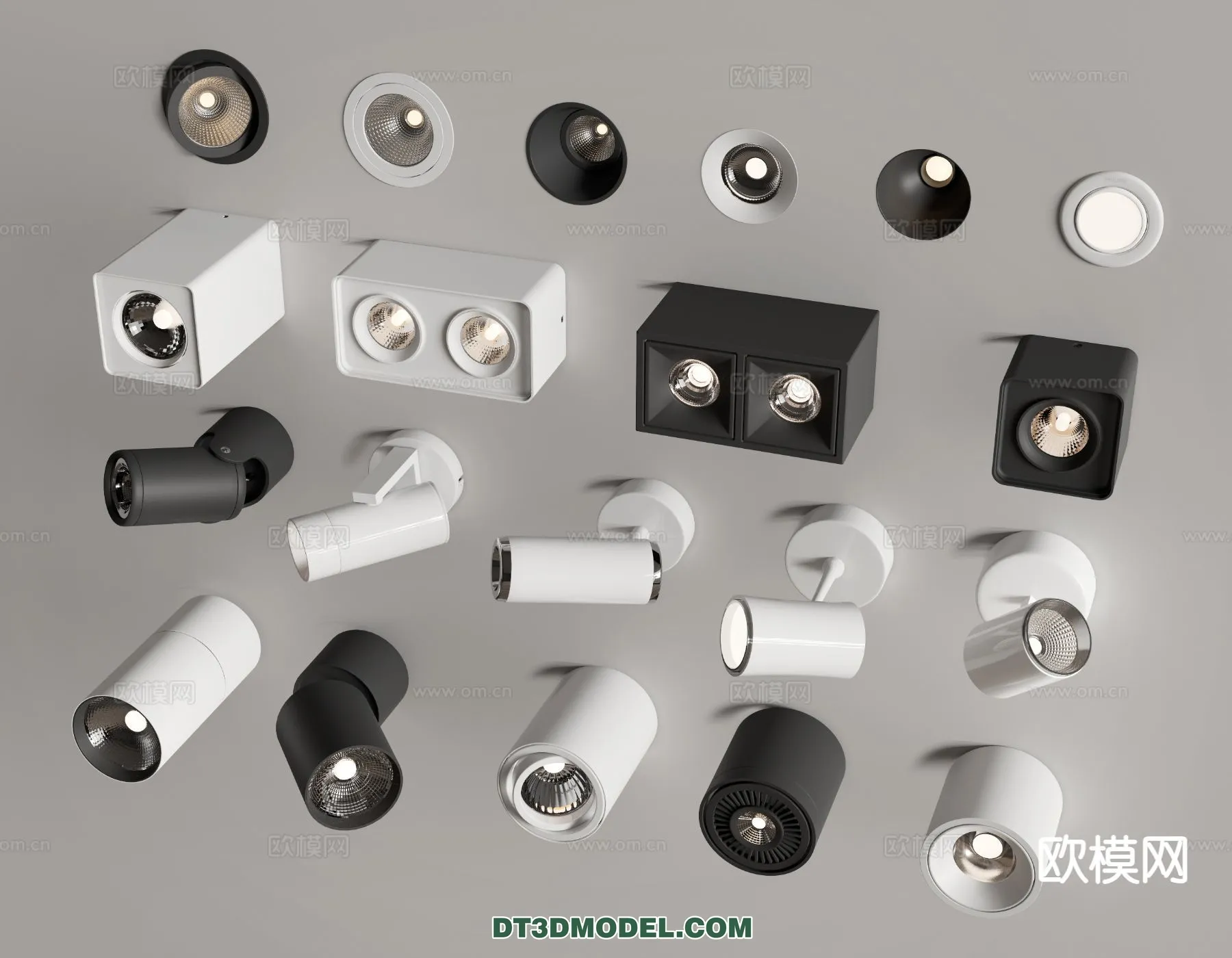 LIGHTING - CEILING LIGHT - 3D Model For Interior Design - 1241