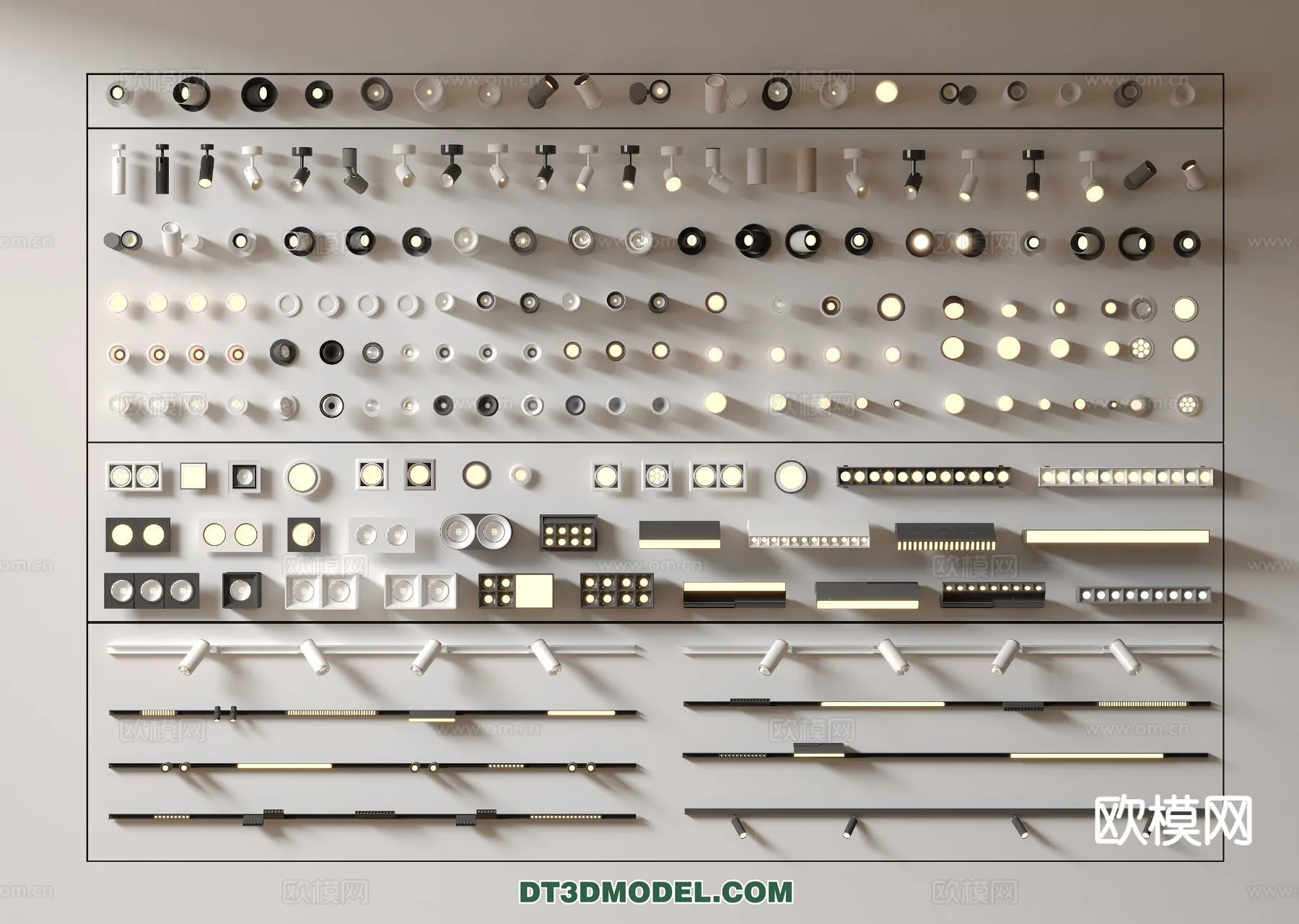 LIGHTING - CEILING LIGHT - 3D Model For Interior Design - 1248