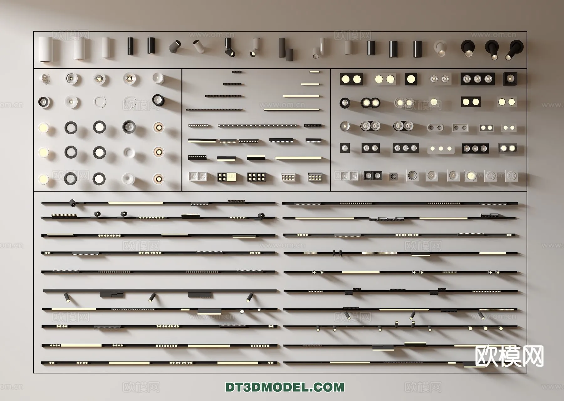 LIGHTING - CEILING LIGHT - 3D Model For Interior Design - 1249