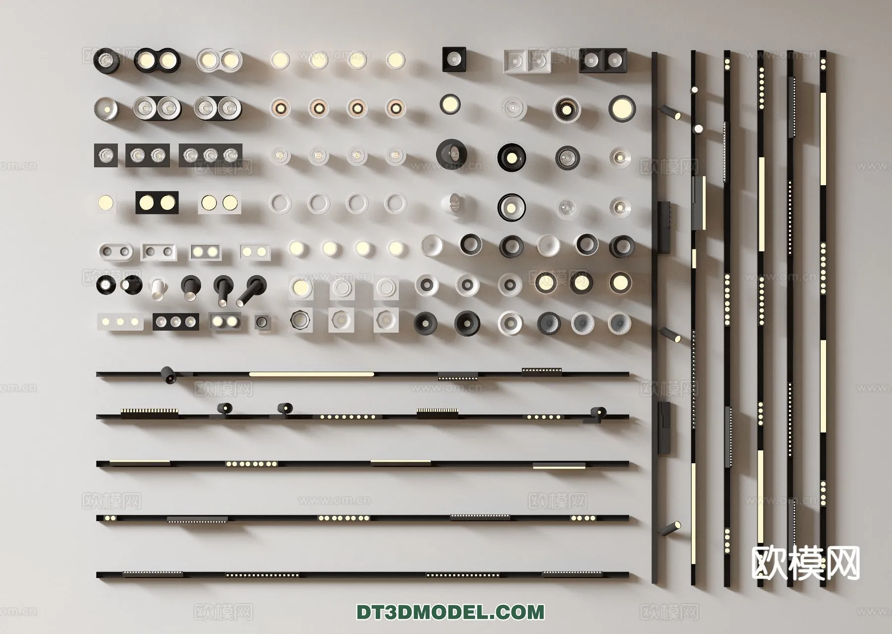 LIGHTING - CEILING LIGHT - 3D Model For Interior Design - 1250