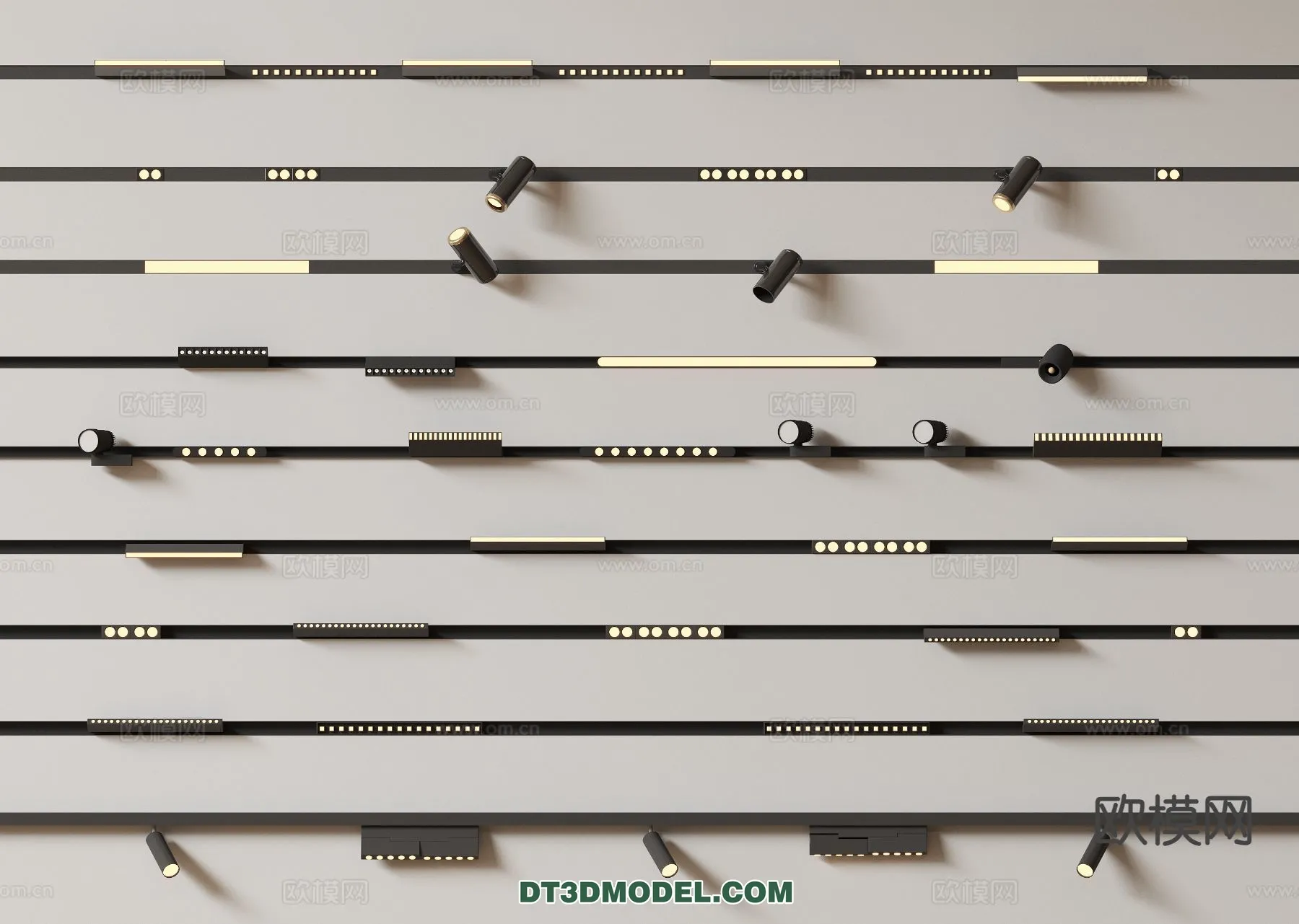 LIGHTING - CEILING LIGHT - 3D Model For Interior Design - 1255