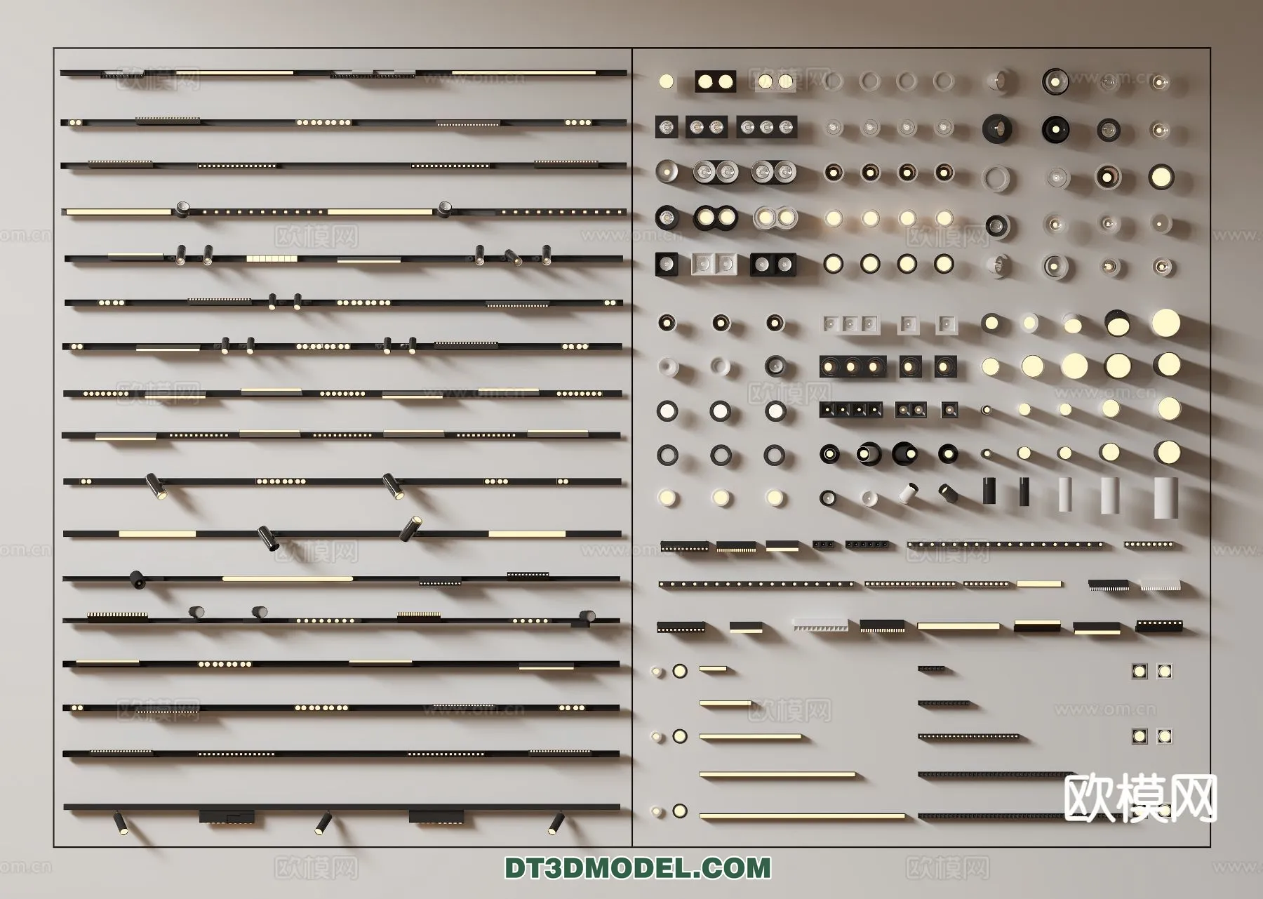 LIGHTING - CEILING LIGHT - 3D Model For Interior Design - 1257