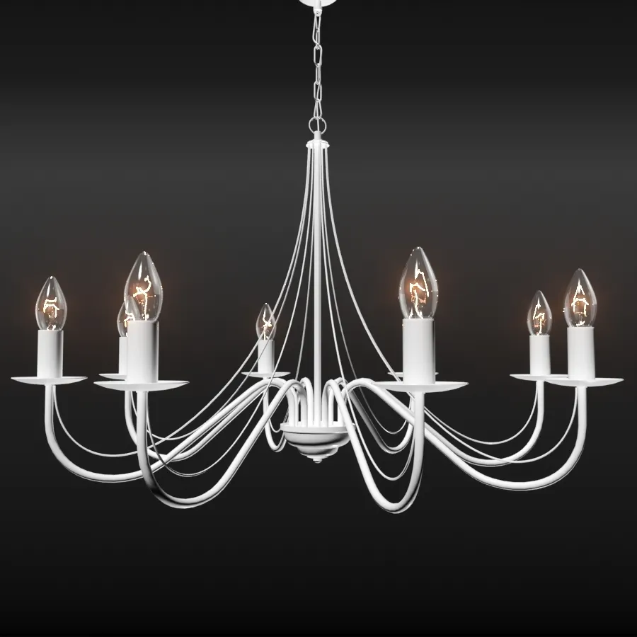 lighting - Chandelier A001_8P 3D Model