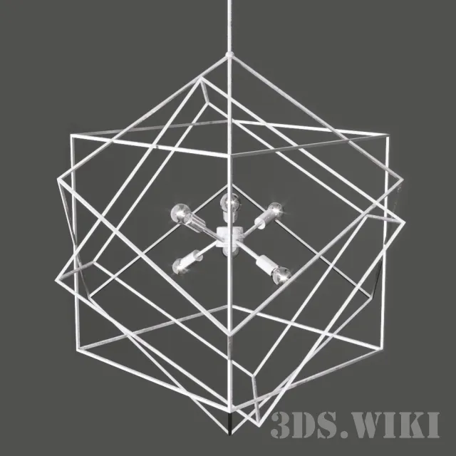 lighting - Chandelier Aerial Currey In a Hurry 3D Model