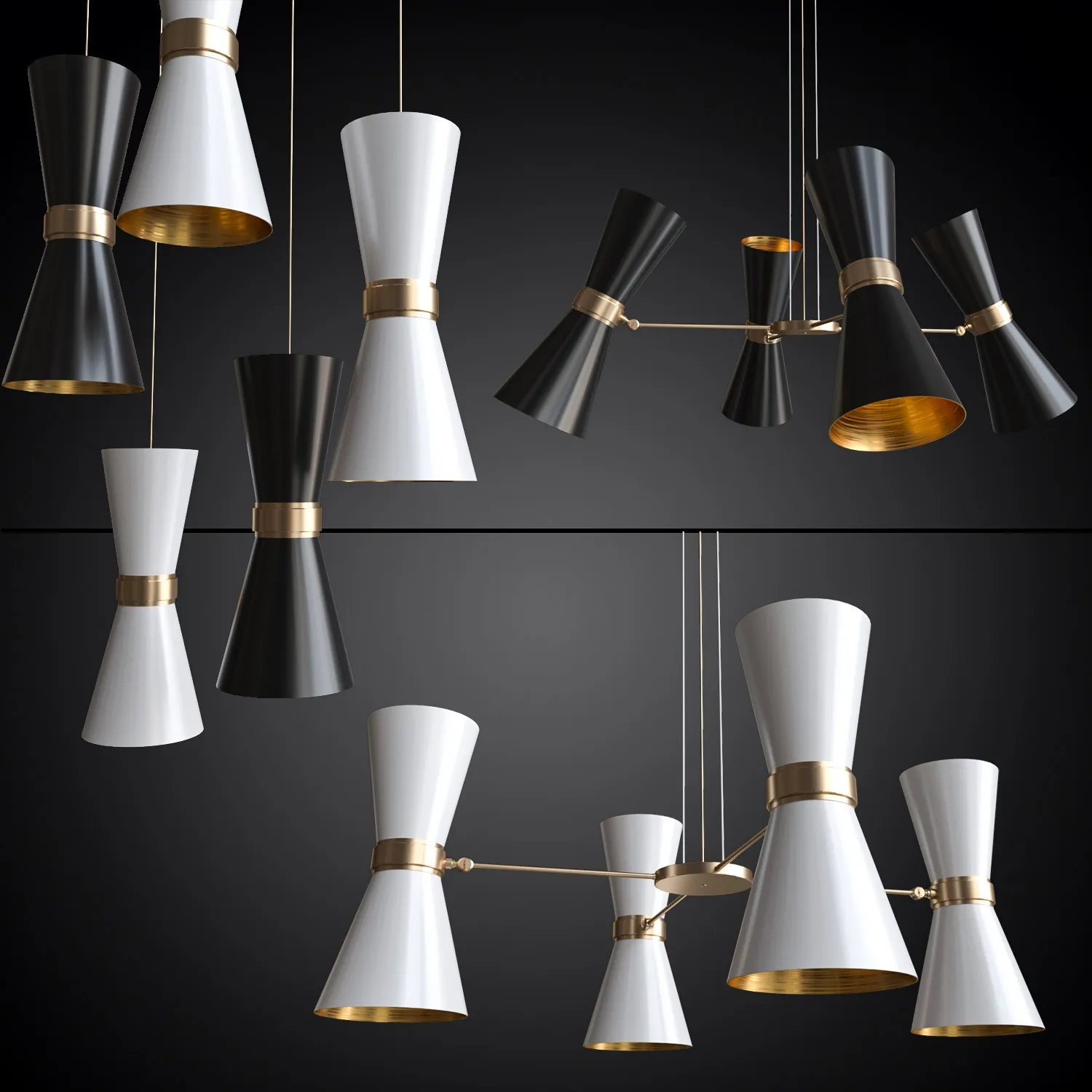 lighting - Chandelier and pendants Cairo Mullan 3D Model