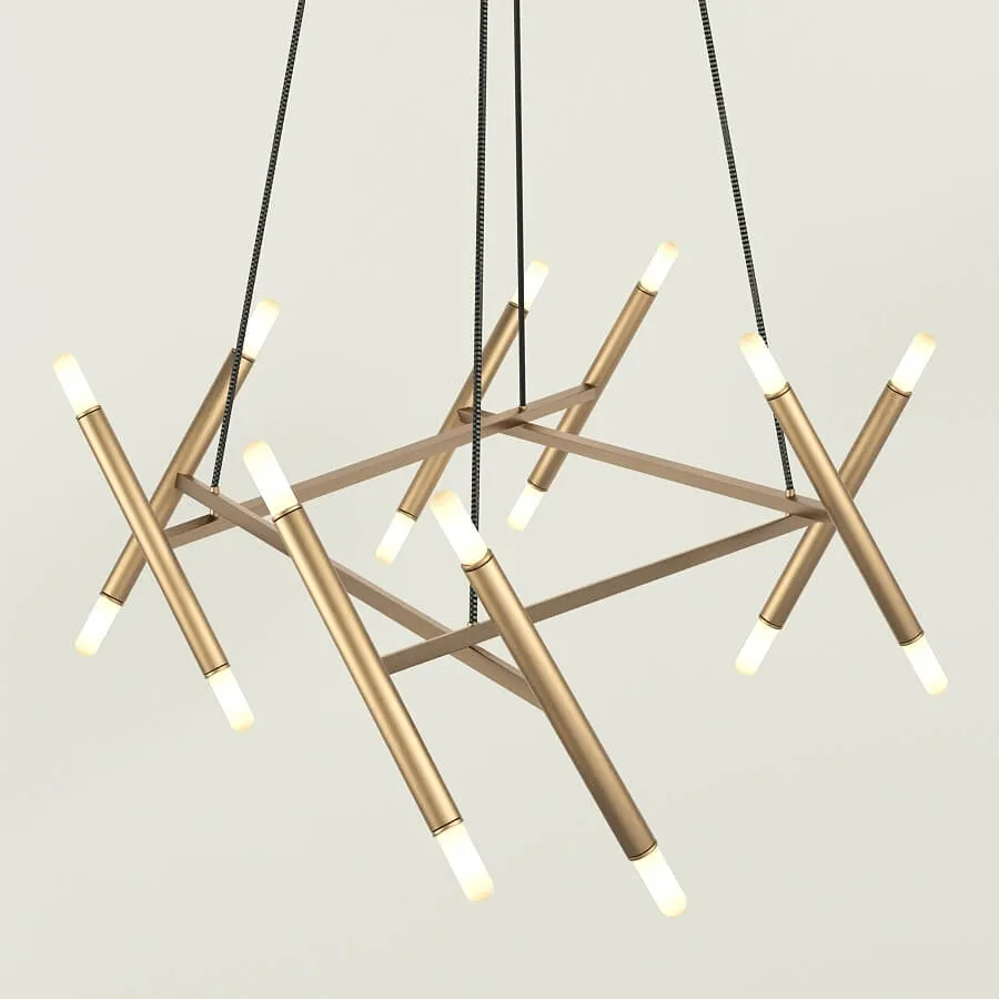 lighting - Chandelier and sconces Jonathan Browning Le Diamant 3D Model