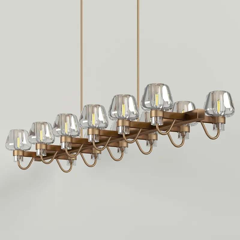 lighting - Chandelier and sconces Jonathan Browning Montalembert 3D Model