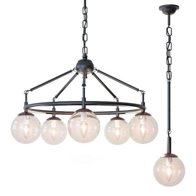 lighting - Chandelier Aurora Loft 10044-5L 3D Model