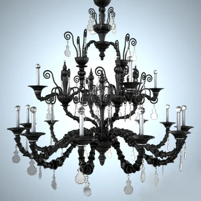 lighting - Chandelier Barovier & Toso 41 3D Model