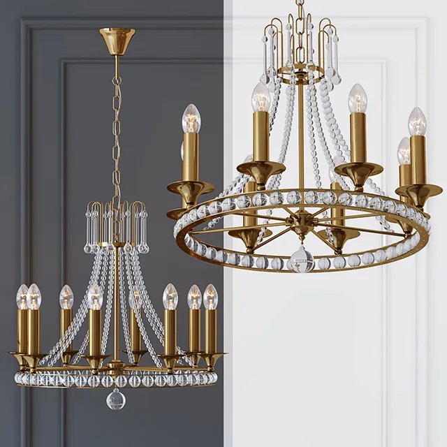 lighting - Chandelier Candelia 56 3D Model