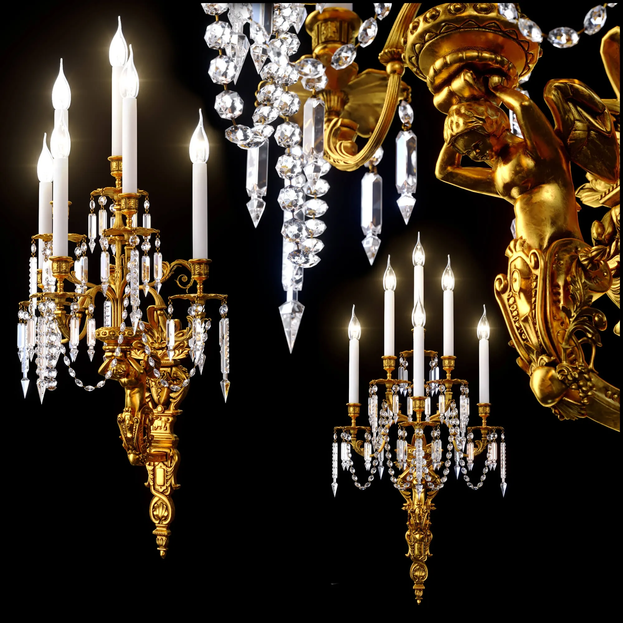 lighting - Chandelier CH035-10-LRR 3D Model