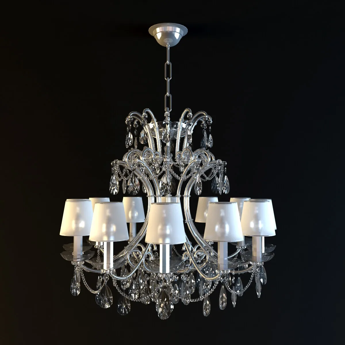 lighting - Chandelier CH035-9-LRR 3D Model